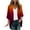 Orange, variant on Fznquz Brown Oversized Sweaters for Women Cover Up Lightweight Kimono Sweater Gradient 2025 Casual Jackets