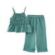 thumbnail image 1 of Odeerbi 3-8 Años Conjunto de Verano Para Niñas Camisola Con Volantes de Algodón Pantalón de Pata Ancha Conjunto de Dos Piezas Pantalón Sin Mangas Top Cintura Elástica Conjunto, 1 of 4