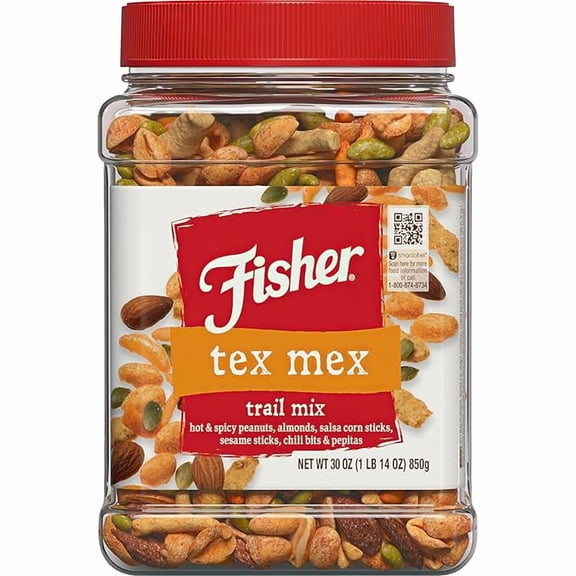 Snack Tex Mex Bulk Trail Mix, 30 oz (); Hot & Spicy Peanuts, Almonds, Salsa Corn Sticks, Sesame Sticks, Chili Bits and Pepitas; Trail Mix Snacks, Snacks for Adults