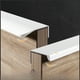 thumbnail image 1 of Tirador alargado para puerta de armario invisible, sencillo, en blanco cálido, con ranura para cajón sin perforaciones, tirador pequeño, 1 of 5