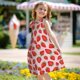 thumbnail image 5 of Fotbe Strawberries Vestido de Dormir para Niñas de 3 a 10 Años, Mangas Cortas, Estilo Princesa, Pijama Camisón con Mangas Voladas-Large, 5 of 6