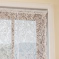 thumbnail image 3 of XmhyTop-A Cortina blanca de 1 pieza, 150 x 160 cm, fácil de instalar, diseño de barra, cortinas de encaje románticas para dormitorio, color blanco A, 3 of 5