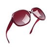 B12-Transparent Rose Red Frame/Gradient Red Lens
