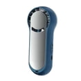 thumbnail image 1 of Ventilador de mano con base recargable para familiares o amigos, bajo nivel de ruido, 2000 mAh Azul, 1 of 4