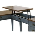 thumbnail image 2 of Martin Furniture Fairmont Farmhouse Wood Desk with Storage Drawer in Blue, 2 of 14