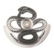 thumbnail image 1 of Peso oscilante de rotor de martillo automático para relojes mecánicos con diseño de serpiente Plateado, 1 of 9