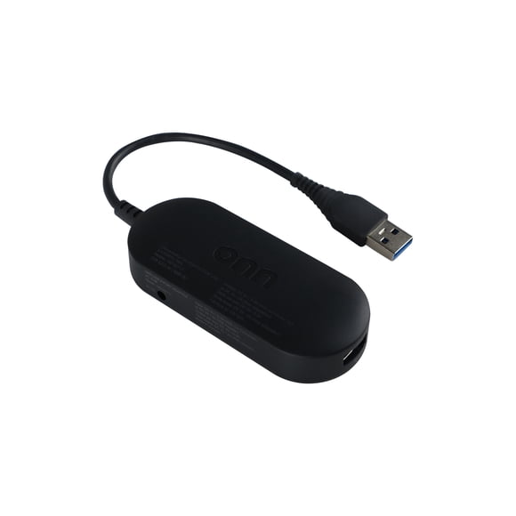 Onn. USB 3.0 Hub with 4 USB 3.0 Ports & 3.9 IN. Connector - Grey