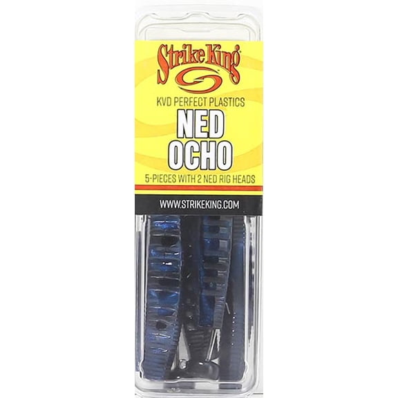 Strike King Ned Ocho Stick Bait Black W Blue Swirl Soft Bait Lure