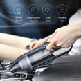 thumbnail image 2 of Aspiradora de mano inalámbrica para coche, potente succión ciclónica, 120 W, recargable por USB, portátil, miniaspiradora para coche, para pelo de mascotas, para uso en seco y húmedo, 2 of 9