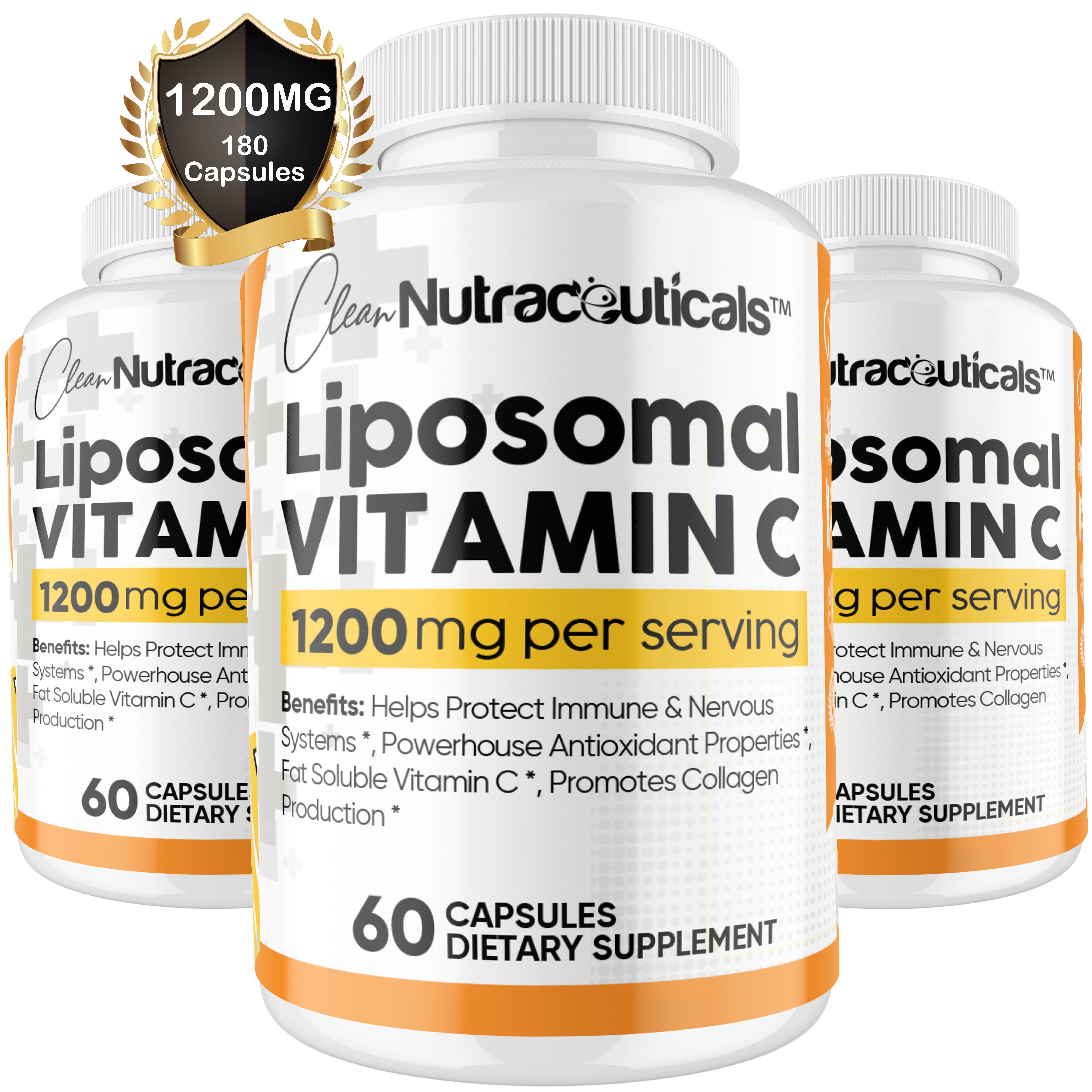 Liposomal Vitamin C Capsules 1200mg High Absorption Vit C, Immune