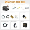 thumbnail image 6 of GENMAX 10500-Watt Tri Fuel Open Frame Inverter Generator,with ATS,Quiet Technology,CO Sensor,digital display and 50A,Ideal for Home backup,contruction site and RV Camping, 6 of 6