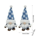 thumbnail image 2 of Christmas Ornament Dwarf Doll, Blue Faceless Doll, Snowflake Rudolf Goblin Christmas Decoration, Two Installations, Very Cute, 18x9x5cm, 100% Polyester, Lightweight, Durable Holiday Figurine, 2 of 6