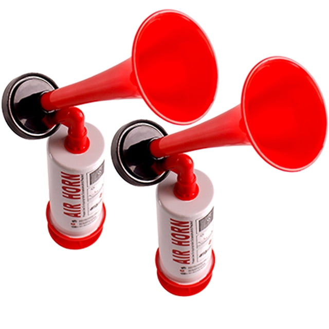 GOOHOCHY 2 bocinas de aire para eventos de fútbol, trompeta manual, bocina de aire para porras, recuerdos de fiesta de fútbol
