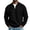 Black#mens cool sweatshirts, variant on Dazajoo Sweatshirt Quarter Zip Men Fall Winter Cozy Waffle Sweatshirts Casual Long Sleeve Stand Collar Lightweight Vacation Hiking Pullover Top Green,XL