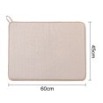 thumbnail image 6 of Pebbuoy Microfiber Dish Drying Mat Absorbent Pad Large Size Kitchen Counter Mat Dish Drainer Pad Tableware Countertop Protection Mat for Countertops Sinks Draining Racks, 6 of 7