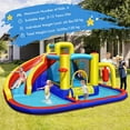 thumbnail image 4 of Gymax 7-in-1 Inflatable Water Slide Water Park Kids Bounce Castle Without Air Blower, 4 of 10