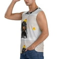 thumbnail image 3 of Kdxio Dachshund Sitting in Bathtub for Men's Muscle T-shirt,Sleeveless for Workout Running Athletic Gym Lounge Casual, 3 of 7