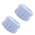thumbnail image 2 of Face Washing Wristbands Straps Portable Adjustable Convenience Absorbent Wrist Blue, 2 of 3