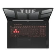 thumbnail image 4 of ASUS TUF Gaming A17 FA707 Gaming/Entertainment Laptop (AMD Ryzen 9 7940HS 8-Core, 17.3in 144 Hz Full HD (1920x1080), GeForce RTX 4050, 16GB DDR5 4800MHz RAM, Win 11 Pro) with USB-C Dock, 4 of 6