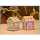 thumbnail image 3 of Cabina luminosa, casa de nieve, decoraciones navideñas de madera Diy, decoración de árbol de Navidad, 3 of 5