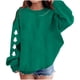 thumbnail image 2 of Blusas y camisas de manga larga con cuello redondo para niños Estampados navideños de manga larga Casual Suelto Forro polar para mayor calidez Sudadera con capucha de manga larga con cuello redondo pa, 2 of 5