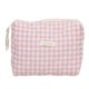 thumbnail image 2 of Bolsa de cosméticos de gran capacidad para mujer, bolsa de almacenamiento a la moda para acampar (cuadros rosas) Ndcxsfigh Para Estrenar, 2 of 7