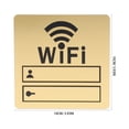 thumbnail image 2 of TABLZONE Golden High Definition Mirror Wall Sticker WiFi Sign for Home Office Restaurant, 2 of 7