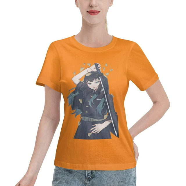 Women's Basic Short Sleeve T-Shirt Demon Slayer: Shitou Wuichiro