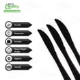 thumbnail image 2 of EcoQuality Black Disposable Plastic Knives - Heavy Weight Plastic Black Cutlery, Disposable Utensils, Silverware Perfect for Wedding, Birthday, Event Planning, Baby Shower, Anniversaries (192), 2 of 8
