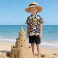 thumbnail image 6 of Dailycode Small Short Sleeve Button Down Shirts Skull Candy Bottles Stars Casual Shirt 3-10 Years, 6 of 9