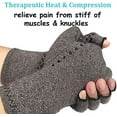 Compression Arthritis Gloves with Grips Fingerless Compression Gloves