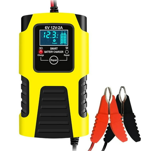 12V Battery Charger Maintainer 2A Automatic Smart Portable Repair and Desulfator for Car Truck US Plug
