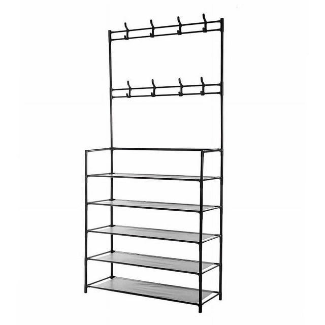RACK CON PERCHEROS MULTIUSOS 3 EN 1 MYRVA