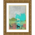 thumbnail image 1 of Ogren, Sarah 14x18 Gold Ornate Wood Framed with Double Matting Museum Art Print Titled - 3 Horses, 1 of 4