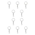 thumbnail image 4 of VONKY Key Chain Rings Screw Locking Hook Link Car Keys Split Hanging Parts Tools Loops Jewelry Making Accessories embossing ring, 4 of 8