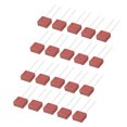thumbnail image 1 of Unique Bargains 20 Pcs Micro Fusible Carré Miniature à Coup Lent T6.3A 6.3A 250V Rouge, 1 of 4