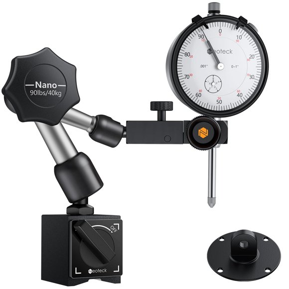 Indicador de Carátula Neoteck 0-1" Resolución 0.001", Base de 40 kg