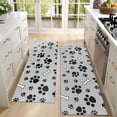 thumbnail image 4 of Kitchen Rugs Sets Of 2,Paw Prints and Bones Anti Fatigue Kitchen Mat Rugs Non Slip Washable,Decorative Kitchen Floor Mats for Kitchen,Sink,Laundry,17"X47", 4 of 5