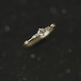thumbnail image 2 of Womens Adjustable Copper Ring Electroplated White Gold Geometric Ring Affordable Luxury Jewelry Gift for Her, 2 of 5