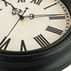 thumbnail image 3 of Reloj de pared Plumeet extra grande, retro, 40 cm, negro, 3 of 9