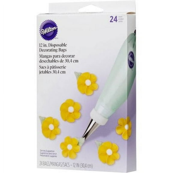 Wilton Disposable Decorating Bags, 12", 24 Ct