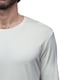 thumbnail image 3 of Playera Manga Larga Para Hombre De Algodón Pima y Tela Spandex Unbranded Co Long Sleeve Crew Neck Off White M, 3 of 6
