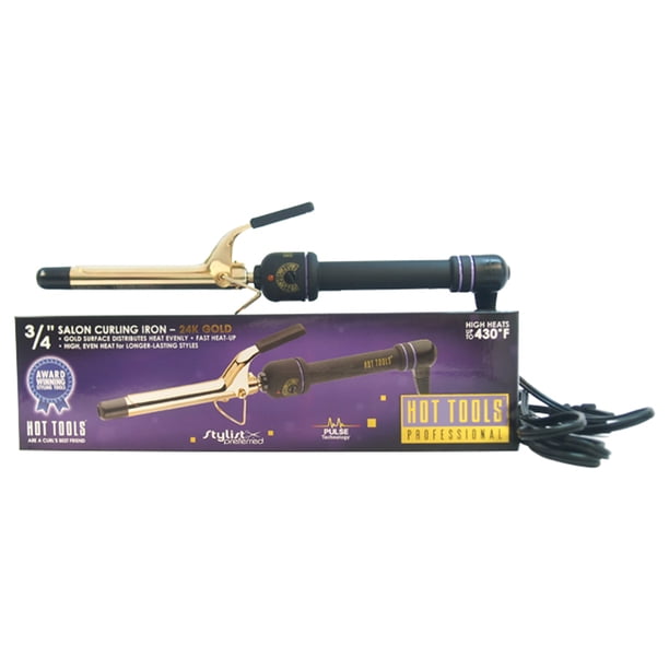 Hot Tools Hierro que se encrespa Rizador de pelo profesional para salón - Modelo n. ° 1101CN - Dorado / Negro 43163Inch Hot Tools Hot Tools Hierro que se encrespa 43163Inch