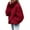 Red, variant on UJNDER Off The Shoulder Sweater for Women Casual Knitted Solid Long Sleeve Pullover Coffee XL
