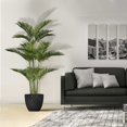 thumbnail image 2 of Vintage Home Artificial Faux Real Touch 6.17 Feet Tall Palm Tree With Eco Planter, 2 of 3