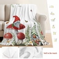 thumbnail image 5 of Gnomes Mushroom Blanket Soft Cozy Warm Throw Blanket for Couch, Plush Fuzzy Flannel Fleece Blankets for Sofa, Country Leaves Plants Butterfly Plants Bed Blankets Lightweight Gifts for Women, 40"x60", 5 of 9