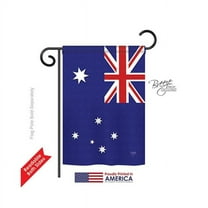 Breeze Decor 58122 Australia 2-Sided Impression Garden Flag - 13 x 18.5 in.