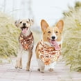thumbnail image 6 of Fall Flowers Dog Bandanas Reversible Small 2 Pack, Autumn Thanksgiving Harvest Floral Adjustable Triangle Scarves for Small Medium Large Extra Large Dogs Pets, 6 of 6