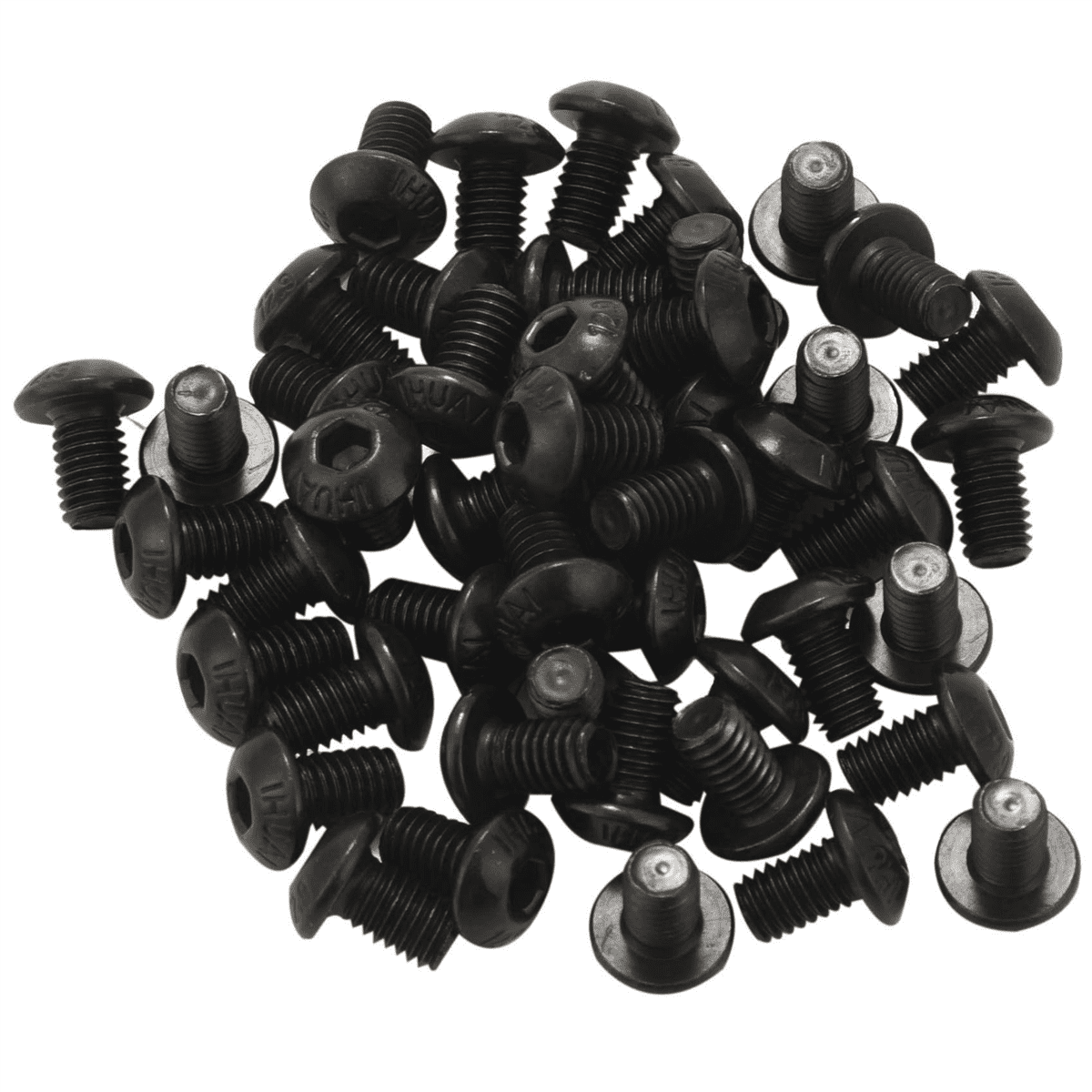 M5x8mm Button Hex Socket Cap Screw Bolt Black 300 Pcs
