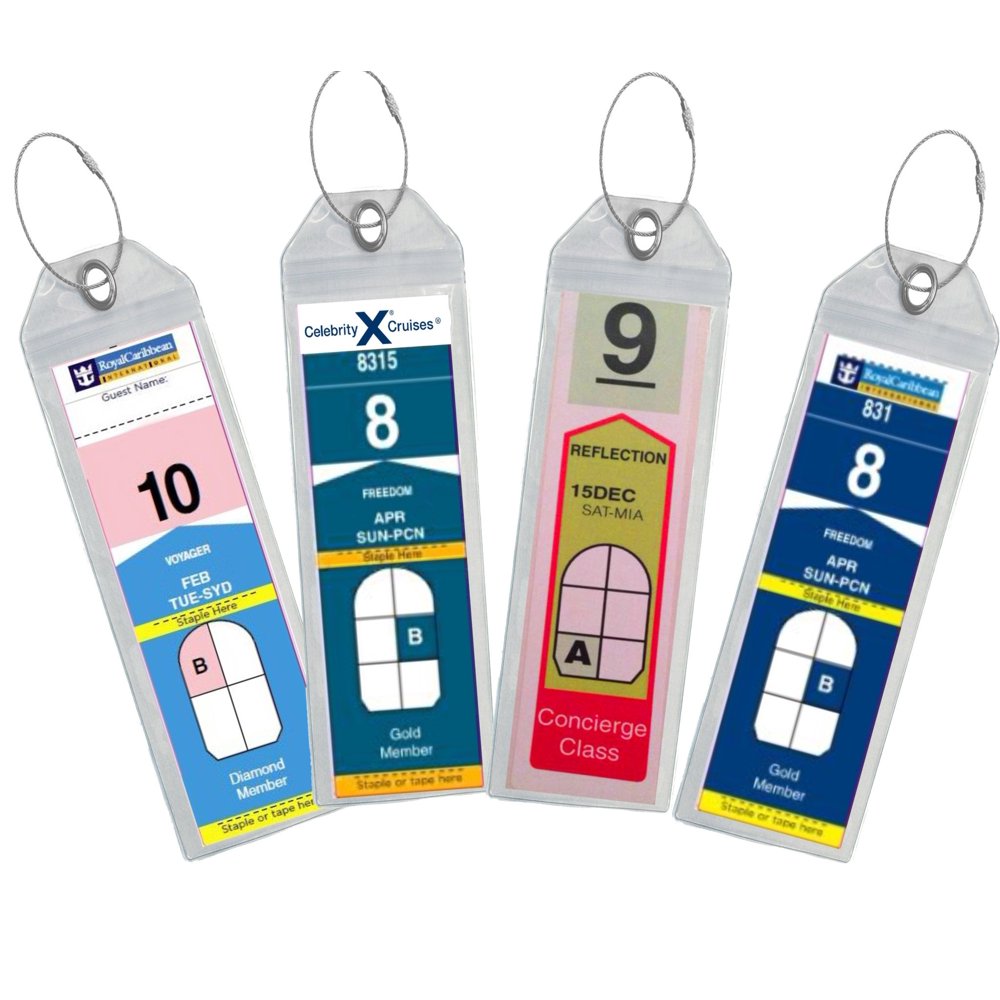 folding cruise luggage tags